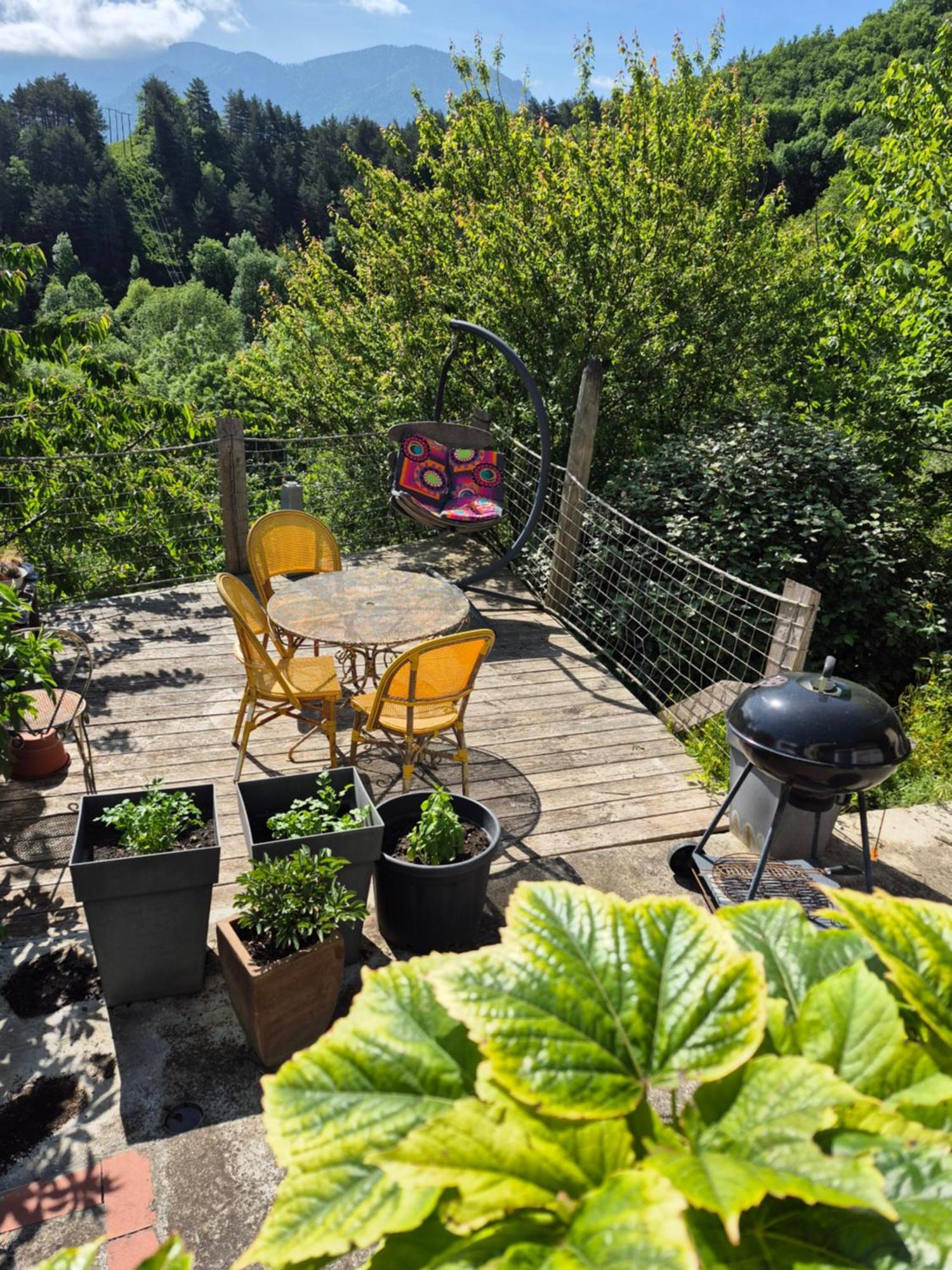 Grande Terrasse Avec Vue Entre Mediterranee Et Pays Cathare Cailla Bagian luar foto