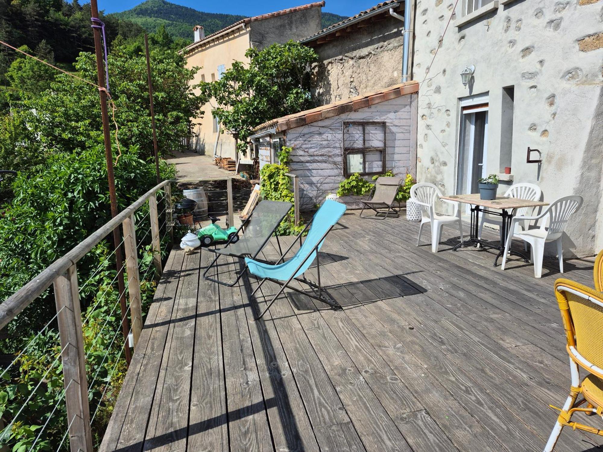 Grande Terrasse Avec Vue Entre Mediterranee Et Pays Cathare Cailla Bagian luar foto
